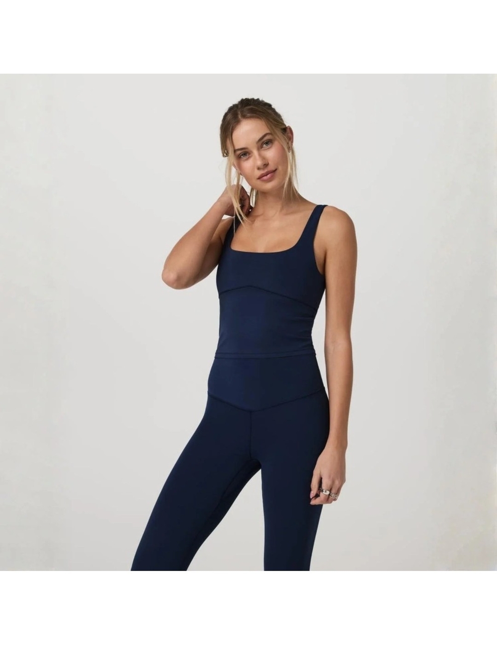 Vuori VUORI All The Form Support Tank, Navy, Medium